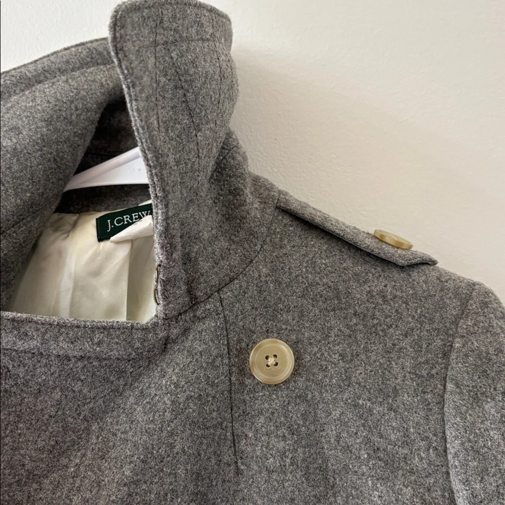 J. Crew Gray women’s Pea Coat - size small - 100% wool